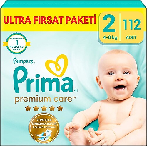 Prima Premium Care 2 Numara Mini 112'li Bebek Bezi