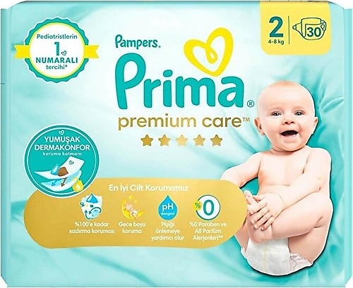 Prima Premium Care 2 Numara Mini 30'lu Bebek Bezi