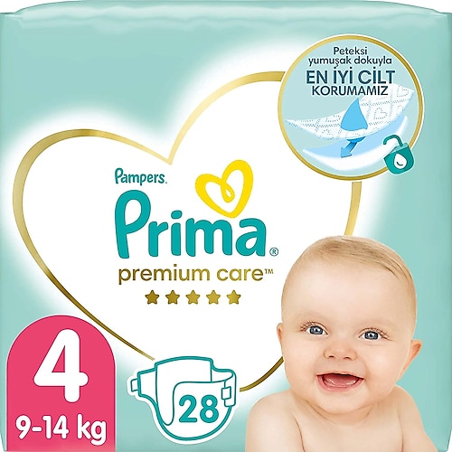 Prima Premium Care 4 Numara Maxi 28'li Bebek Bezi