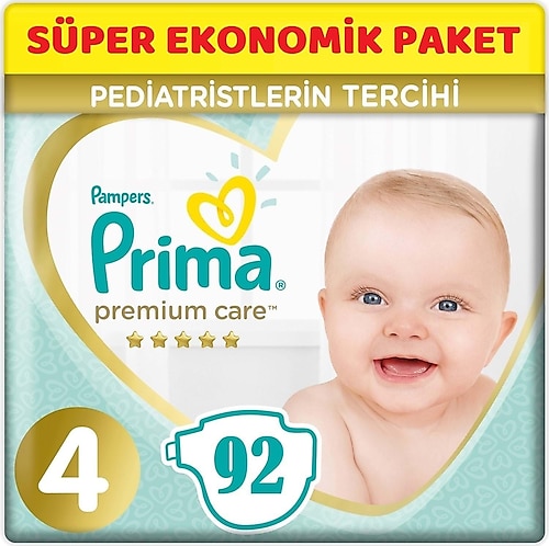 Prima Premium Care 4 Numara Maxi 92'li Bebek Bezi