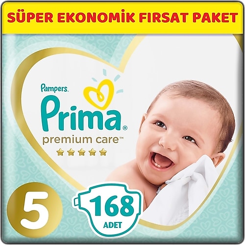 Prima Premium Care 5 Numara Junior 168'li Bebek Bezi