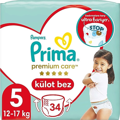 Prima Premium Care 5 Numara Junior 34'lü Külot Bez
