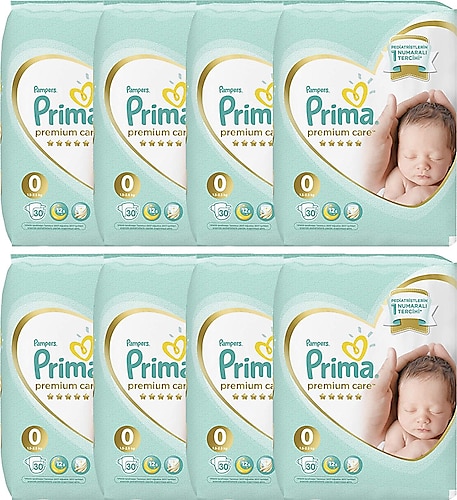 Prima Premium Care Prematüre 240'lı Bebek Bezi