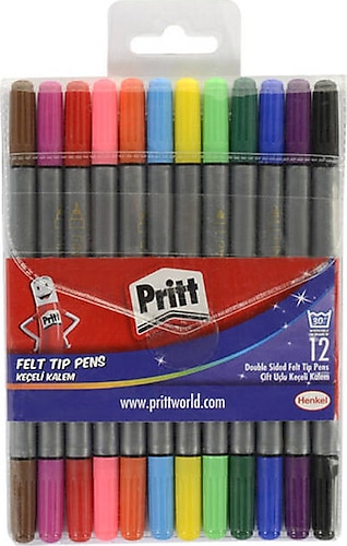 Pritt Çift Uçlu 12'li Keçeli Kalem Seti