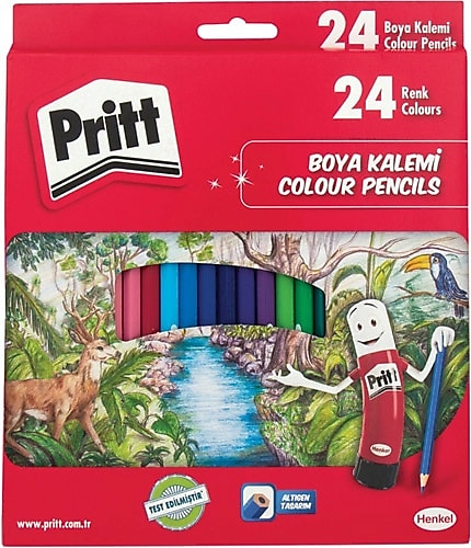 Pritt Karton Kutu Tam Boy 24'lü Kuru Boya Seti