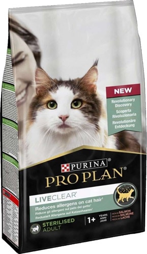 Pro Plan LiveClear Alerjen Azaltan Somonlu 1.4 kg Kısırlaştırılmış Yetişkin Kedi Maması