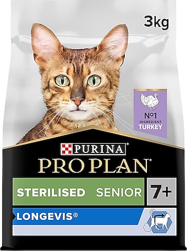 Pro Plan Senior 7+ Hindili Kısırlaştırılmış 3 kg Yaşlı Kedi Maması