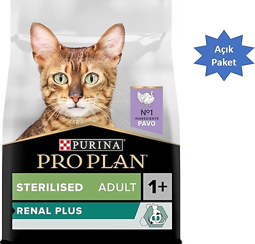 Pro Plan Sterilised Hindili ve Tavuklu Kısırlaştırılmış 3 kg Yetişkin Kedi Maması - Açık Paket