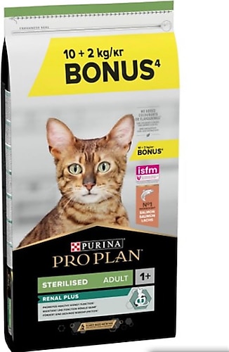 Pro Plan Sterilised Somonlu Kısırlaştırılmış 10 kg + 2 kg Yetişkin Kedi Maması