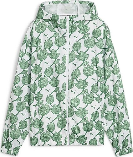 Puma 624976-01 Puma Blossom Aop Windbreaker Kadın Yağmurluk-Rüzgarlık Siyah