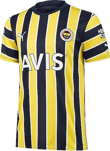 Puma 769080-01 2022/2023 İç Saha Erkek Çubuklu Fenerbahçe Forması