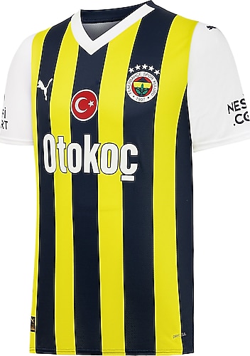 Puma 772000-01 2023/2024 İç Saha Erkek Çubuklu Fenerbahçe Forması