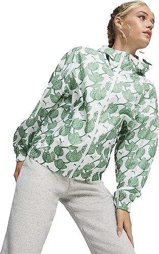 Puma Blossom Aop Kadın Yeşil Günlük Stil Rüzgarlık 62497686 L