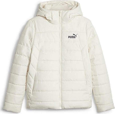 Puma Essentials 848940-87 Kapüşonlu Beyaz Kadın Şişme Mont