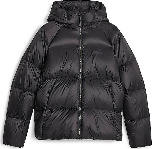 Puma Hooded Ultra Down 675369-01 Kapüşonlu Siyah Kadın Şişme Mont