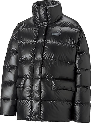 Puma Style Down Shiny Puffer 849396-01 Siyah Kadın Şişme Mont