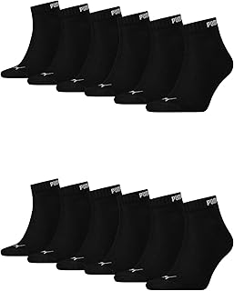 PUMA Unisex Quarter Çorap 3'lü Paket