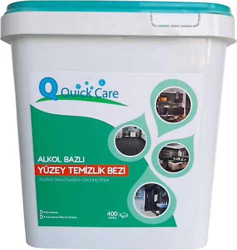 Quick Care Alkol Bazlı 400'lü Yüzey Temizlik Bezi