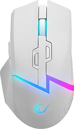 Rampage Drop M3 Beyaz RGB Şarjlı Ergonomik Optik Kablolu/Kablosuz Oyuncu Mouse