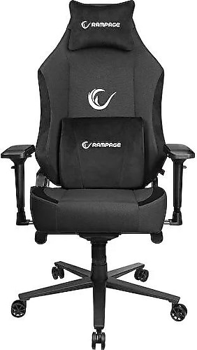 Rampage KL-R72 Woof Üst Seviye Terletmez Kumaş Siyah Oyuncu Koltuğu