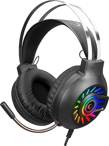 Rampage RM-K44 Zengibar 7.1 RGB Mikrofonlu Kablolu Kulak Üstü Oyuncu Kulaklığı