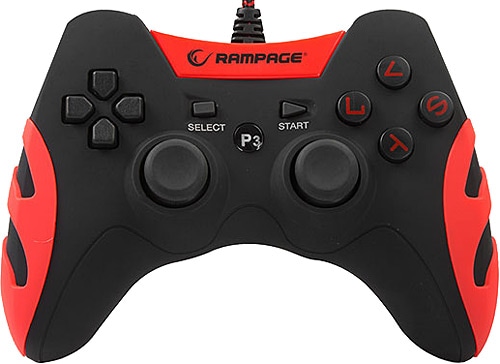 Rampage SG-R218 Kırmızı Kablolu PS3/PC Oyun Kolu