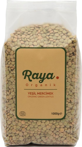 Raya Organik 1 kg Yeşil Mercimek