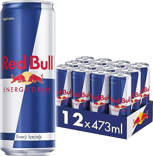 Red Bull 473 ml 12'li Paket Enerji İçeceği