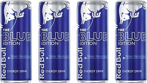Red Bull Blue Edition Yaban Mersini Enerji İçeceği 250 ml 4'lü