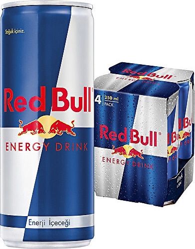 Red Bull Enerji İçeceği 250 ml 4'lü