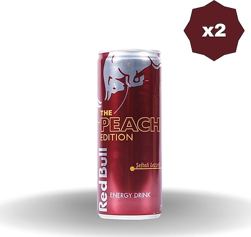 Red Bull Peach Edition Şeftali Enerji İçeceği 250 ml 2'li