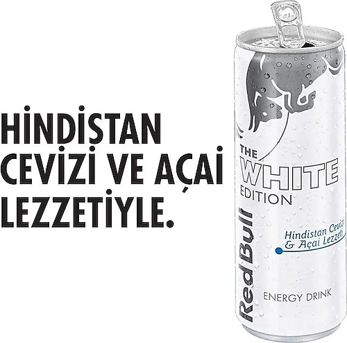 Red Bull White Edition Hindistan Cevizi & Açai Enerji İçeceği 250 ml 12'li