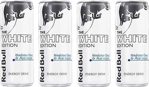 Red Bull White Edition Hindistan Cevizi & Açai Enerji İçeceği 250 ml 4'lü