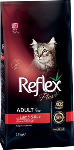 Reflex Plus Kuzu Etli 15 kg Yetişkin Kedi Maması