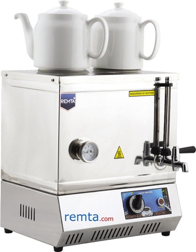 Remta EP02 Pleytsiz 30 Model Çift Demlikli Elektrikli Çay Kazanı