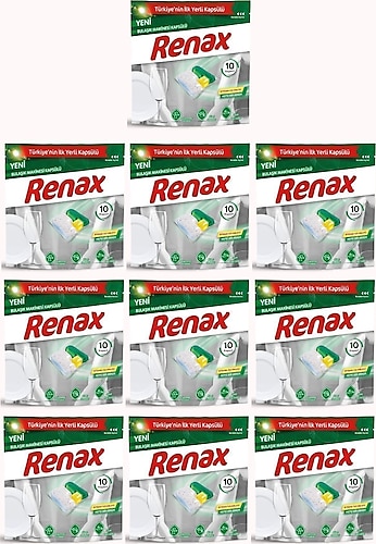 Renax Hepsi Bir Arada Bulaşık Makinesi Tableti 10'lu 10 Adet
