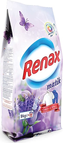 Renax Renkliler için 9 kg Toz Çamaşır Deterjanı