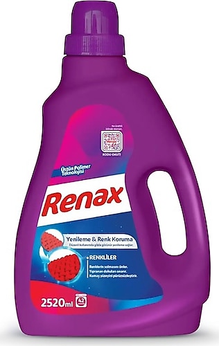 Renax Renkliler için Sıvı Deterjan 42 Yıkama 2.52 lt