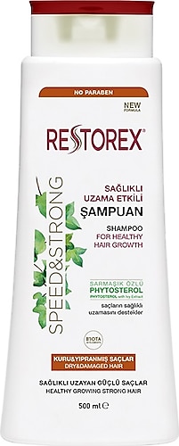 Restorex Sağlıklı Uzama Etkili Kuru ve Yıpranmış Saçlar için Şampuan 500 ml