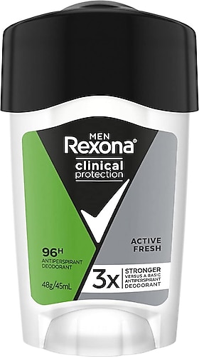 Rexona Clinical Protection Active Fresh Erkek Stick Deodorant 45 ml
