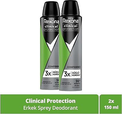 Rexona Clinical Protection Erkek Deodorant 150 ml 2 Adet