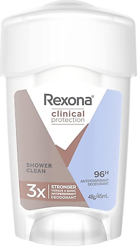 Rexona Clinical Protection Shower Clean Kadın Stick Deodorant 45 ml