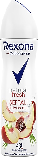 Rexona Natural Fresh Şeftali ve Limon Otu Kadın Deodorant 150 ml