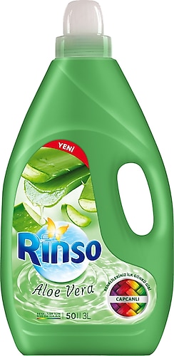 Rinso Aloe Vera Renkliler için Sıvı Deterjan 50 Yıkama 3 lt