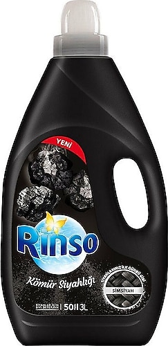 Rinso Kömür Siyahlığı Siyahlar için Sıvı Deterjan 50 Yıkama 3 lt