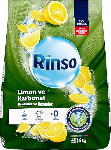Rinso Limon ve Karbonat 6 kg Toz Deterjan