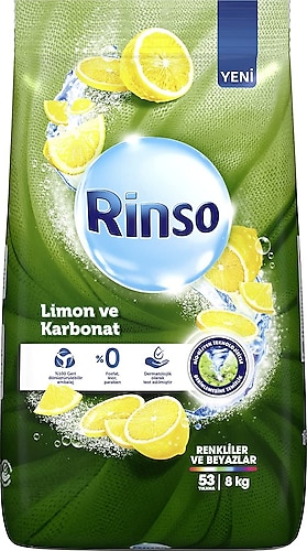 Rinso Limon ve Karbonat 8 kg Toz Deterjan