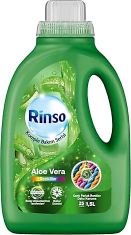 Rinso Sıvı Çamaşır Deterjanı Komple Bakım Serisi Aloe Vera Renkliler İçin 1.5 L