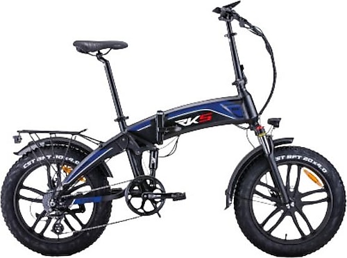 RKS RD8 Mavi Katlanabilir Elektrikli Bisiklet