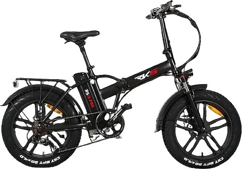 RKS RS3 Pro Siyah Katlanabilir Elektrikli Bisiklet